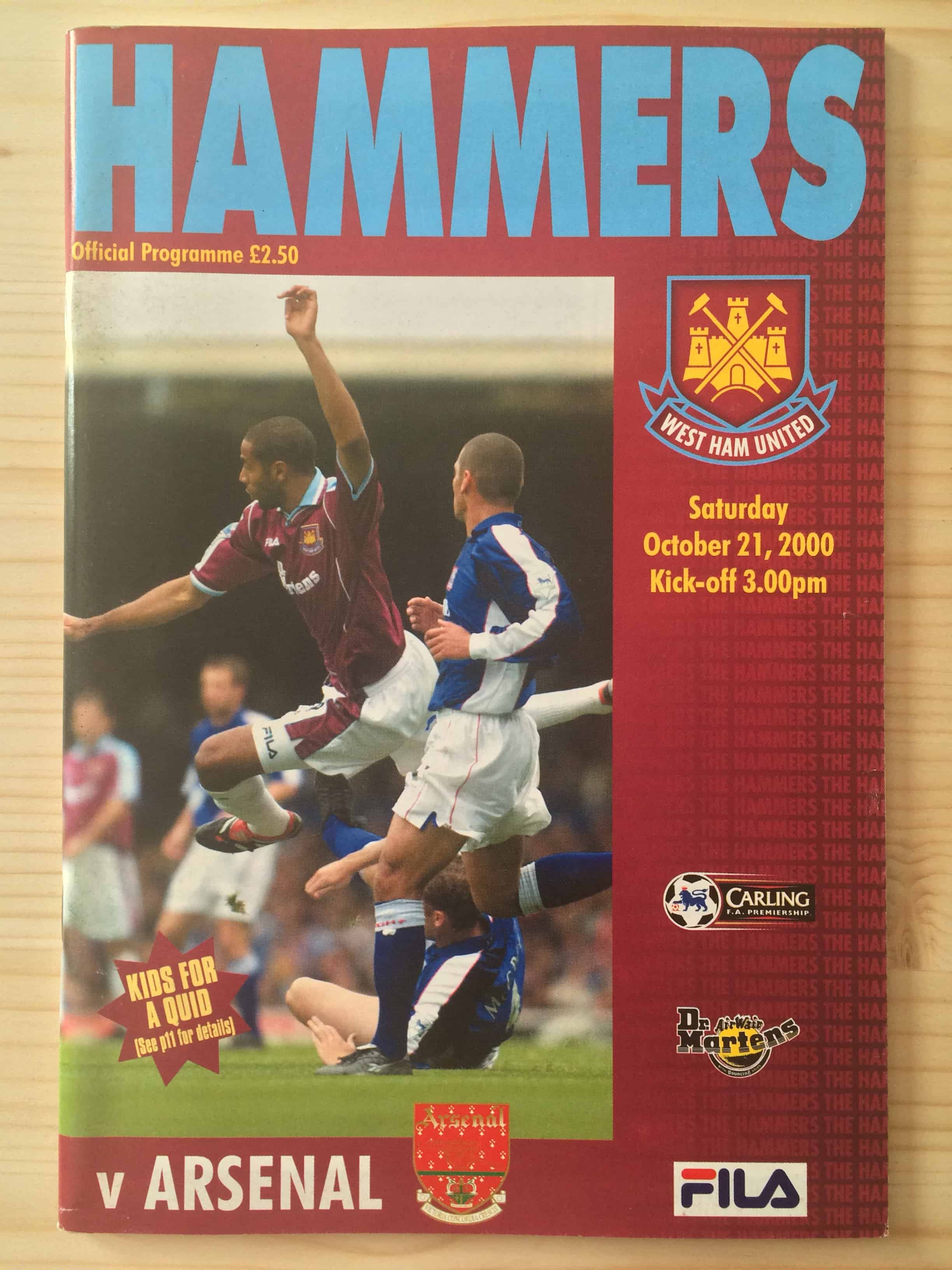 West Ham United FC v Arsenal FC